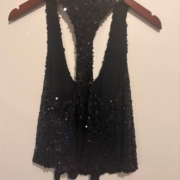Sequin Razorback Top - Picture 2 of 3